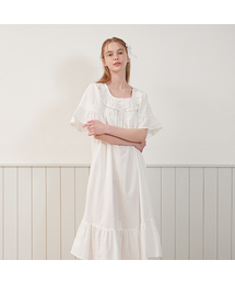 LUNALUZ STUDIO（ルナルス）の「Women's Sunny Hill Crease Cotton Short Sleeve One Piece Pajamas（ルームウェア/パジャマ）」