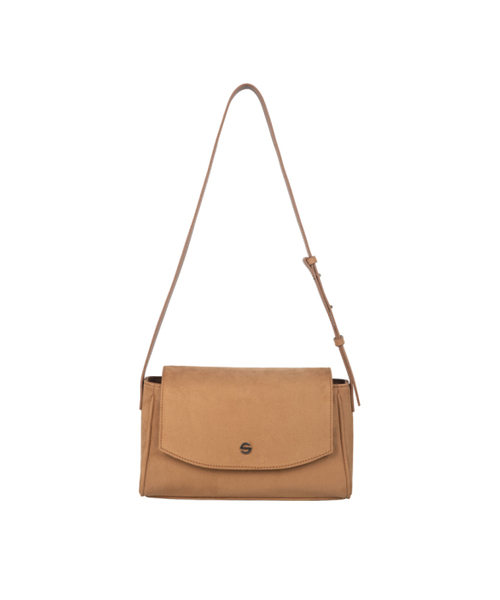 SEMICODE（セミコード）の「capture bag mini_suede camel（ショルダーバッグ・レディース・その他・FREE）」の2枚目の写真