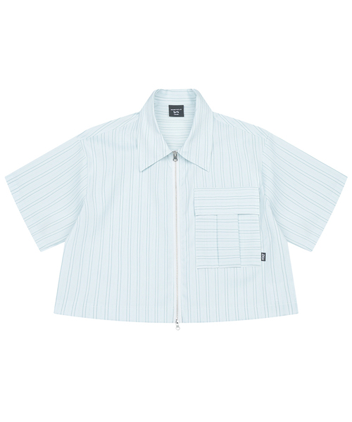 KINETICLO(キネティクロ)の「ツーウェイクロップシャツ(ミント)(シャツ/ブラウス・レディース・その他・ONE)」の1枚目の写真