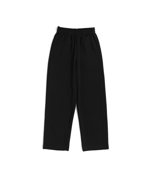 BECANVAS(ビキャンバス)の「BECANVAS STRAIGHT SWEATPANTS (BLACK)(スウェットパンツ・レディース・ブラック・SMALL/MEDIUM/LARGE)」の1枚目の写真