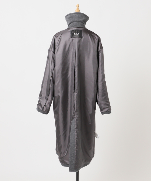 JOURNAL STANDARD（ジャーナルスタンダード）の「《追加3》スーパー140ビーバーステンカラーコート（ステンカラーコート・レディース・ブラック/ブラックミックス/ベージュ系その他/グレー・FREE）」の22枚目の写真