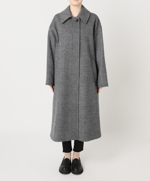 JOURNAL STANDARD（ジャーナルスタンダード）の「《追加3》スーパー140ビーバーステンカラーコート（ステンカラーコート・レディース・ブラック/ブラックミックス/ベージュ系その他/グレー・FREE）」の16枚目の写真