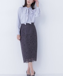 NATURAL BEAUTY BASIC | ◇フラワーレースタイトスカート(スカート)