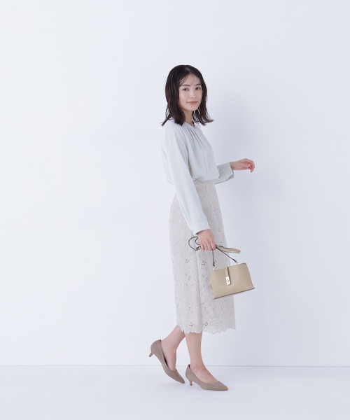 ナチュラルビューティーベーシック（NATURAL BEAUTY BASIC）/フラワーレースタイトスカート ◇フラワーレースタイトスカート（スカート）｜NATURAL BEAUTY BASIC