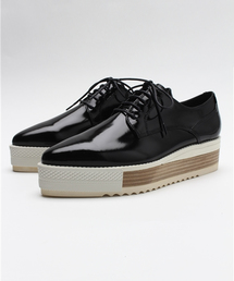 Pippichic | 【Pippichic】プラットフォームポインテッドレースアップ(ローファー)