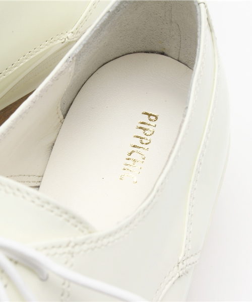 Pippichic（ピッピシック）の「【Pippichic】 プラットフォームポインテッドレースアップ（ローファー・レディース・ブラック/ホワイト・MEDIUM/LARGE）」の8枚目の写真