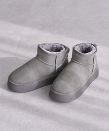 Green　Parks | ・minia フェイクムートンショートブーツ(ブーツ)