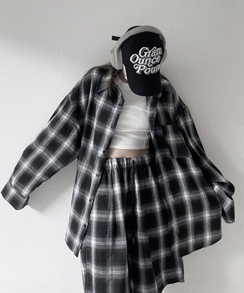 セール】Over Size Check Shirt/オーバーサイズチェックシャツ【unisex