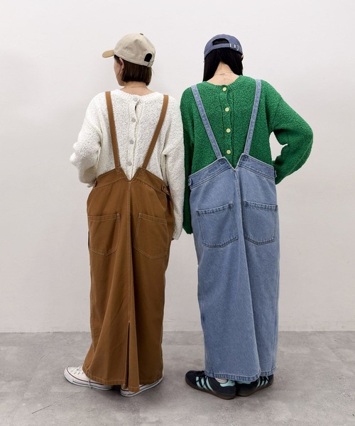 niko and...（ニコアンド）の「[MODE NORM CORE] スラブヤーン2WAYプルオーバー（ニット/セーター・レディース・ネイビー/グリーン/オフホワイト・LARGE/MEDIUM）」の5枚目の写真