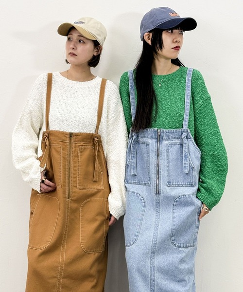 niko and...（ニコアンド）の「[MODE NORM CORE] スラブヤーン2WAYプルオーバー（ニット/セーター・レディース・ネイビー/グリーン/オフホワイト・LARGE/MEDIUM）」の6枚目の写真