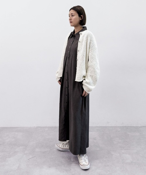 niko and...（ニコアンド）の「[MODE NORM CORE] スラブヤーン2WAYプルオーバー（ニット/セーター・レディース・ネイビー/グリーン/オフホワイト・LARGE/MEDIUM）」の15枚目の写真