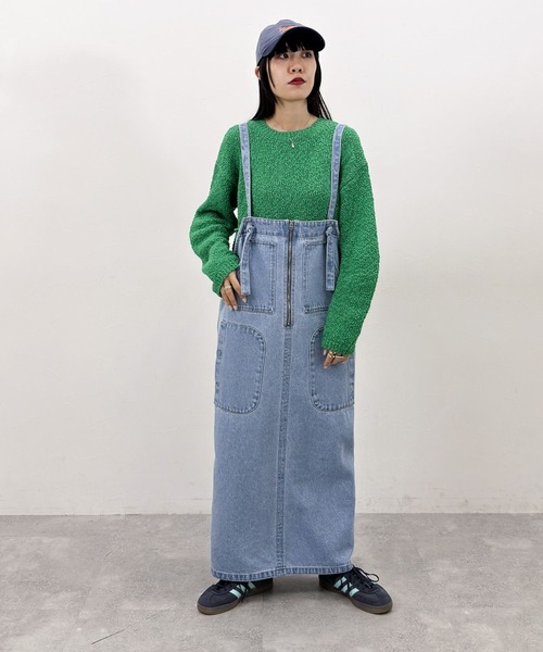 niko and...（ニコアンド）の「[MODE NORM CORE] スラブヤーン2WAYプルオーバー（ニット/セーター・レディース・ネイビー/グリーン/オフホワイト・LARGE/MEDIUM）」の18枚目の写真