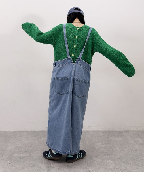 niko and...（ニコアンド）の「[MODE NORM CORE] スラブヤーン2WAYプルオーバー（ニット/セーター・レディース・ネイビー/グリーン/オフホワイト・LARGE/MEDIUM）」の19枚目の写真