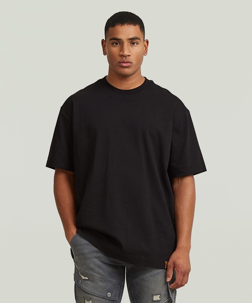 G-STAR(ジースター)の「GS-01 Relaxed T-Shirt/ベーシックデザインハイクオリティーリラックスフィットTシャツ(Tシャツ/カットソー・メンズ・ホワイト/ブラック・XX-LARGE/X-LARGE/LARGE/MEDIUM/SMALL/X-SMALL)」の1枚目の写真