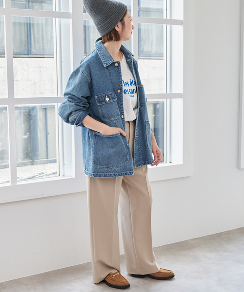 Spick & Span（スピックアンドスパン）の「《追加》RED CARD TOKYO / レッドカード トーキョー 別注Chore Coat*（デニムジャケット・レディース・ブルー・SMALL）」の18枚目の写真