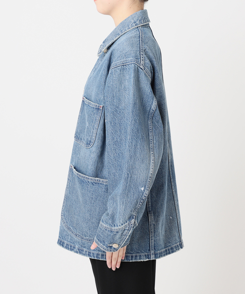Spick & Span（スピックアンドスパン）の「《追加》RED CARD TOKYO / レッドカード トーキョー 別注Chore Coat*（デニムジャケット・レディース・ブルー・SMALL）」の21枚目の写真