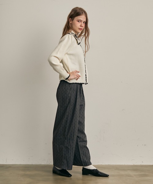 Clum(クルム)の「ハートドットワイドスラックス(スラックス・レディース・チャコールグレー・SMALL/MEDIUM/LARGE)」の9枚目の写真