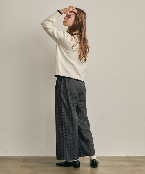 Clum(クルム)の「ハートドットワイドスラックス(スラックス・レディース・チャコールグレー・SMALL/MEDIUM/LARGE)」の11枚目の写真