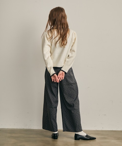 Clum(クルム)の「ハートドットワイドスラックス(スラックス・レディース・チャコールグレー・SMALL/MEDIUM/LARGE)」の12枚目の写真