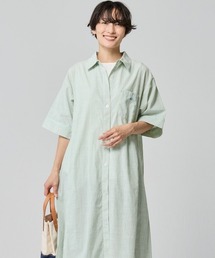 KRIFF MAYER Lady's Collection（クリフメイヤーレディースコレクション）の「【シワになりにくい･すぐ乾く】マルチストライプシャツワンピ（シャツワンピース）」