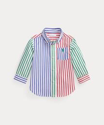 POLO RALPH LAUREN CHILDRENSWEAR（ポロ ラルフ ローレン チルドレンズウェア）の「ストライプド コットン ポプリン ファン シャツ（その他ベビーウェア）」