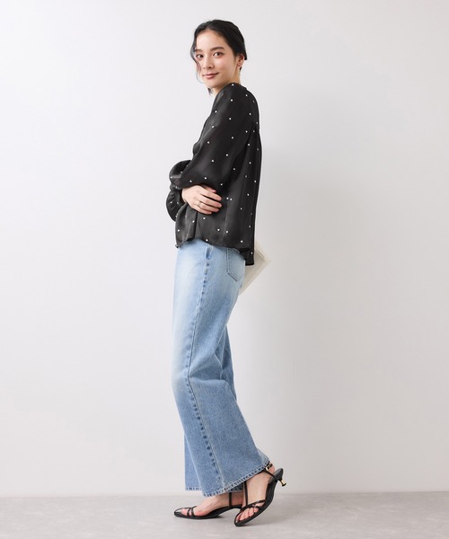 VIS（ビス）の「ハートモチーフ刺繍ブラウス/イージーケア（シャツ/ブラウス・レディース・ブラック/オフホワイト・FREE）」の16枚目の写真