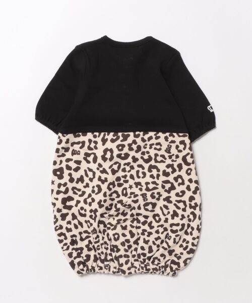 BABYDOLL(ベビードール)の「アニマル総柄 2WAYオール 1198B(ロンパース・キッズ・ホワイト/ブラック・フリー(50-70cm))」の3枚目の写真