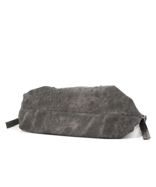 3.3 Field Trip （3.3フィールドトリップ）の「3.3 Field Trip／スタッズビンテージバッグ（トートバッグ・レディース・チャコールグレー/ブラウン・ONE SIZE）」の5枚目の写真