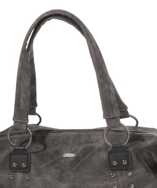 3.3 Field Trip （3.3フィールドトリップ）の「3.3 Field Trip／スタッズビンテージバッグ（トートバッグ・レディース・チャコールグレー/ブラウン・ONE SIZE）」の6枚目の写真