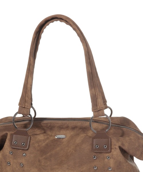 3.3 Field Trip （3.3フィールドトリップ）の「3.3 Field Trip／スタッズビンテージバッグ（トートバッグ・レディース・チャコールグレー/ブラウン・ONE SIZE）」の11枚目の写真