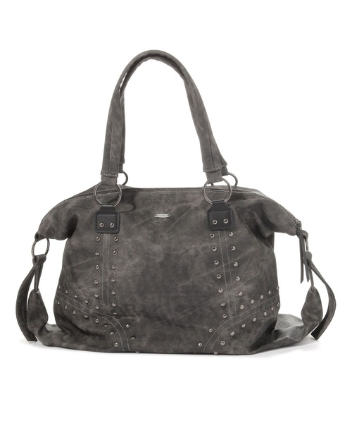 3.3 Field Trip （3.3フィールドトリップ）の「3.3 Field Trip／スタッズビンテージバッグ（トートバッグ・レディース・チャコールグレー/ブラウン/アイボリー・ONE SIZE）」の22枚目の写真