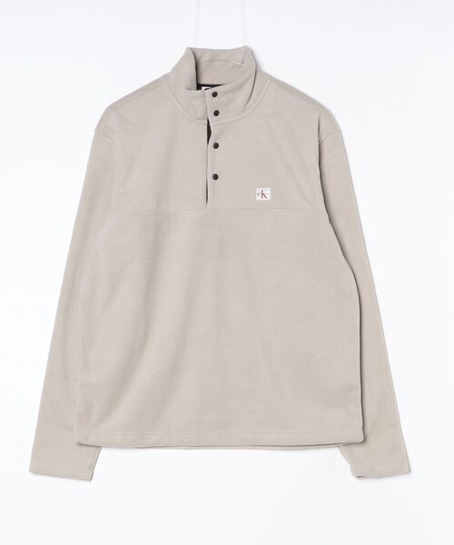 Calvin Klein(カルバン・クライン)の「トップス - ロングスリーブフリースフランネルプルオーバー(スウェット・メンズ・ベージュ・S/M/L)」の5枚目の写真