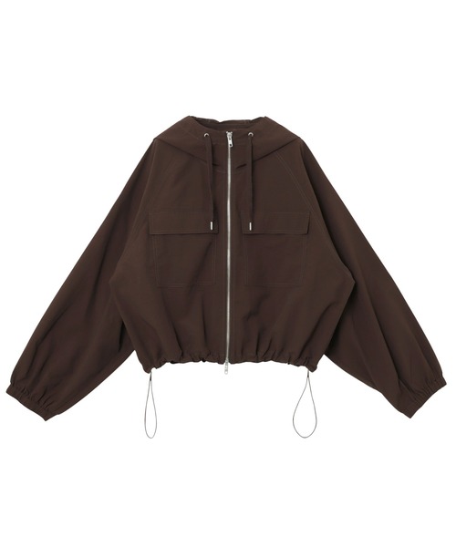 andme（アンドミー）の「ショート丈ナイロンマウンテンパーカー（マウンテンパーカー・レディース・ホワイト/ブラック/ブラウン・M）」の22枚目の写真