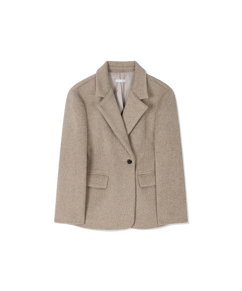 Yuje(ユジェ)の「WOOL DOUBLE COAT (2color)(チェスターコート・レディース・チャコールグレー/Beige・FREE)」の1枚目の写真
