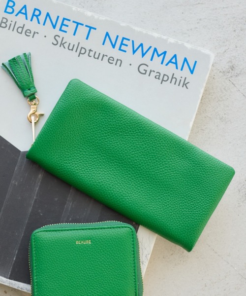Beau're(ヴュレ)の「BARNYARDSTORM / Beau're(ヴュレ)別注 / タッセル付きレザーウォレット【WEB限定】(財布・レディース・シルバー/グレイッシュベージュ/グリーン/ゴールド/イエロー・FREE)」の3枚目の写真