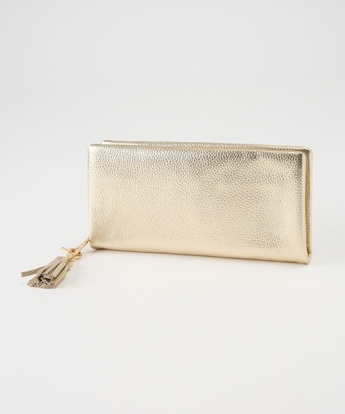 Beau're(ヴュレ)の「BARNYARDSTORM / Beau're(ヴュレ)別注 / タッセル付きレザーウォレット【WEB限定】(財布・レディース・シルバー/グレイッシュベージュ/グリーン/ゴールド/イエロー・FREE)」の11枚目の写真