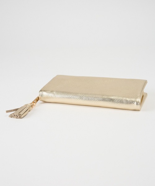 Beau're(ヴュレ)の「BARNYARDSTORM / Beau're(ヴュレ)別注 / タッセル付きレザーウォレット【WEB限定】(財布・レディース・シルバー/グレイッシュベージュ/グリーン/ゴールド/イエロー・FREE)」の15枚目の写真