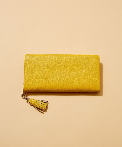 Beau're(ヴュレ)の「BARNYARDSTORM / Beau're(ヴュレ)別注 / タッセル付きレザーウォレット【WEB限定】(財布・レディース・シルバー/グレイッシュベージュ/グリーン/ゴールド/イエロー・FREE)」の8枚目の写真