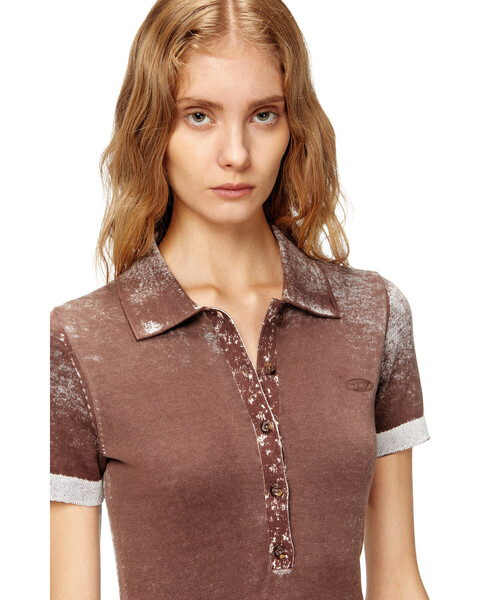 DIESEL(ディーゼル)の「ウィメンズ ニットポロドレス M-LOURENS(ワンピース・レディース・ブラック/ブラウン・SMALL/LARGE/X-SMALL/MEDIUM/X-LARGE)」の7枚目の写真