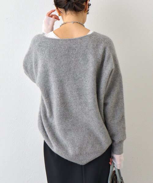 RIVE DROITE(リヴドロワ)の「予約【レイヤードに最適】チュールキリカエカットソー(Tシャツ/カットソー・レディース・オフホワイト/ブラック・FREE)」の9枚目の写真