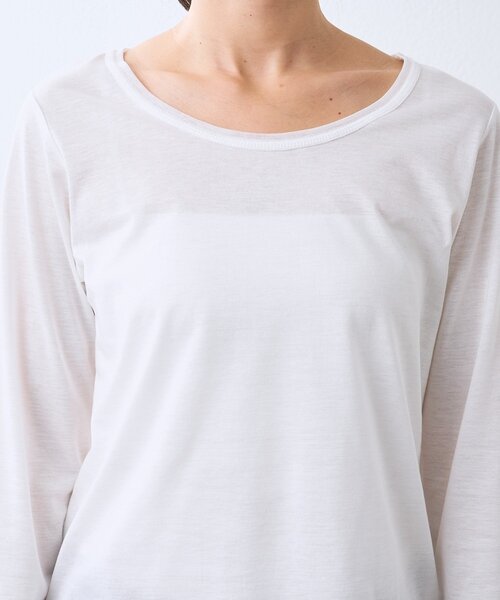 RIVE DROITE(リヴドロワ)の「予約【レイヤードに最適】チュールキリカエカットソー(Tシャツ/カットソー・レディース・オフホワイト/ブラック・FREE)」の18枚目の写真