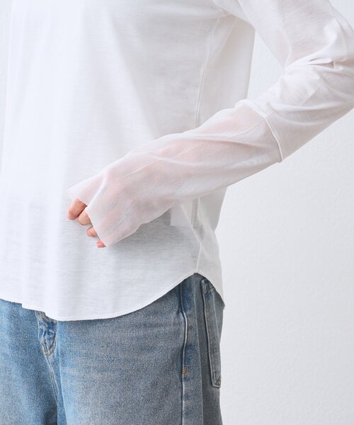 RIVE DROITE(リヴドロワ)の「予約【レイヤードに最適】チュールキリカエカットソー(Tシャツ/カットソー・レディース・オフホワイト/ブラック・FREE)」の19枚目の写真