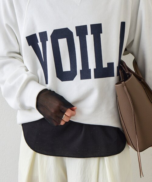 RIVE DROITE（リヴドロワ）の「チュールキリカエカットソー（Tシャツ/カットソー・レディース・オフホワイト/ブラック・FREE）」の5枚目の写真