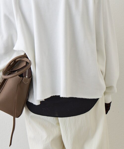 RIVE DROITE（リヴドロワ）の「チュールキリカエカットソー（Tシャツ/カットソー・レディース・オフホワイト/ブラック・FREE）」の6枚目の写真