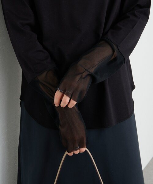 RIVE DROITE（リヴドロワ）の「チュールキリカエカットソー（Tシャツ/カットソー・レディース・オフホワイト/ブラック・FREE）」の16枚目の写真