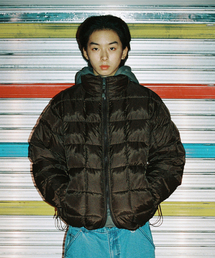 ISTKUNST（イストクンスト）の「FLANNEL REVERSIBLE PUFFER JACKET_BROWN(IK2EWMB900A)（ダウンジャケット/コート）」
