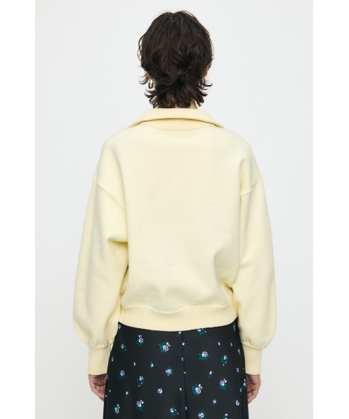 MOUSSY（マウジー）の「SWEAT LIKE HALF ZIP ニット（ニット/セーター・レディース・杢グレー/ライトイエロー/ネイビー・FREE）」の10枚目の写真