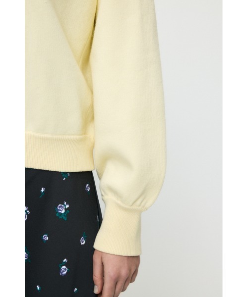 MOUSSY（マウジー）の「SWEAT LIKE HALF ZIP ニット（ニット/セーター・レディース・杢グレー/ライトイエロー/ネイビー・FREE）」の12枚目の写真