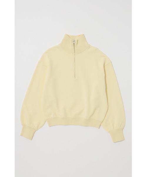 MOUSSY（マウジー）の「SWEAT LIKE HALF ZIP ニット（ニット/セーター・レディース・杢グレー/ライトイエロー/ネイビー・FREE）」の14枚目の写真