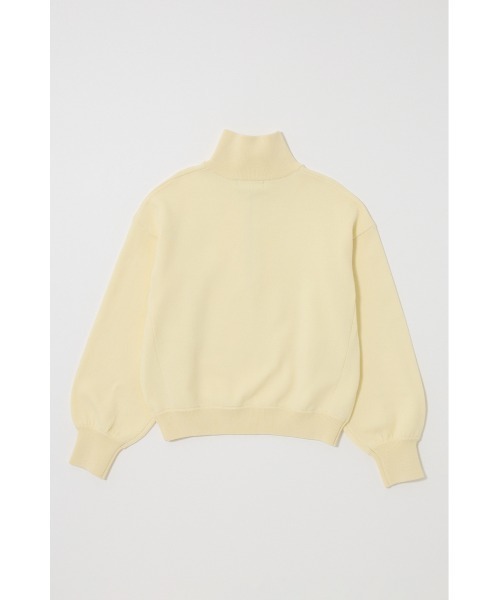 MOUSSY（マウジー）の「SWEAT LIKE HALF ZIP ニット（ニット/セーター・レディース・杢グレー/ライトイエロー/ネイビー・FREE）」の15枚目の写真